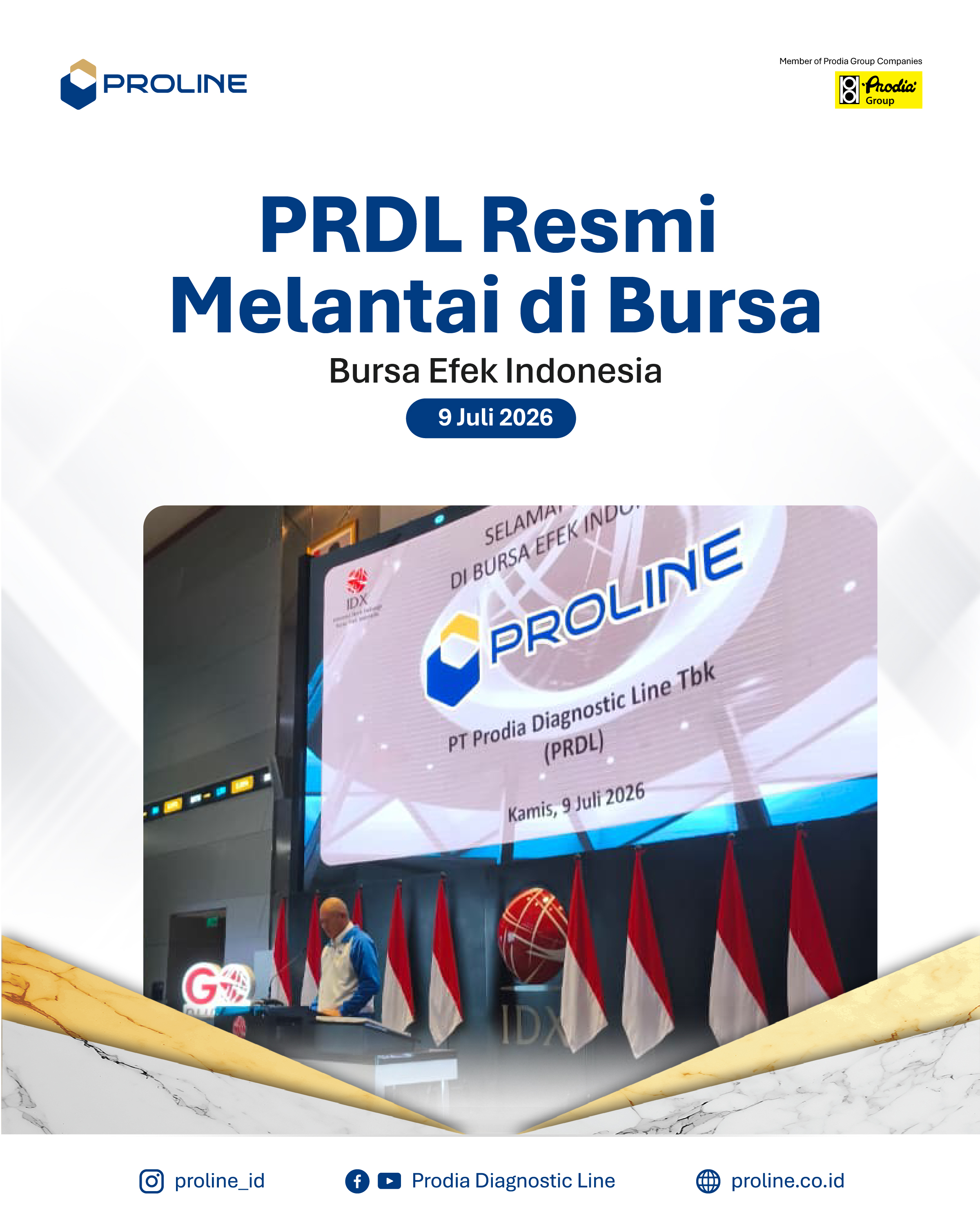PT Prodia Diagnostic Line Tbk Melantai di Bursa_1