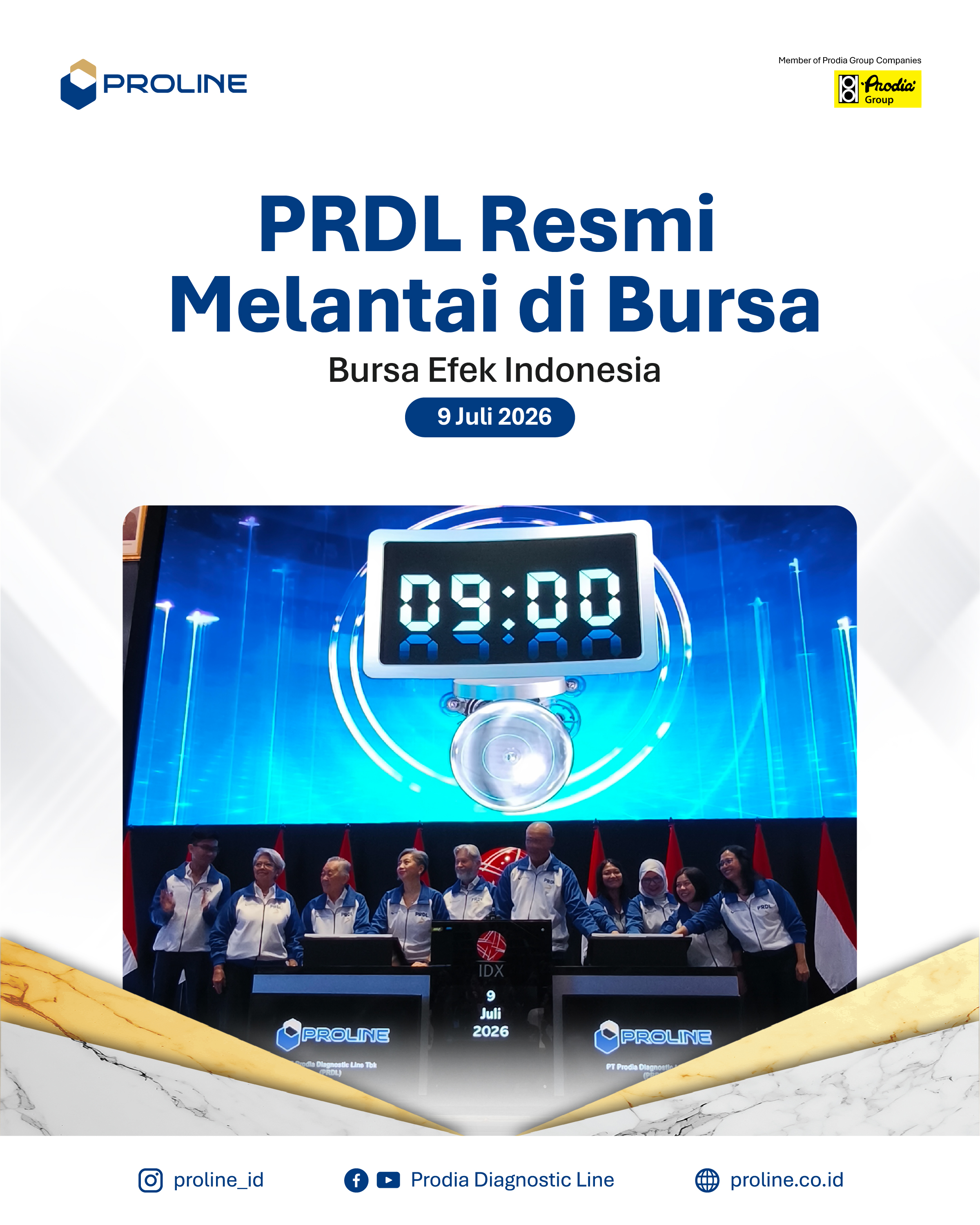 PT Prodia Diagnostic Line Tbk Melantai di Bursa_3