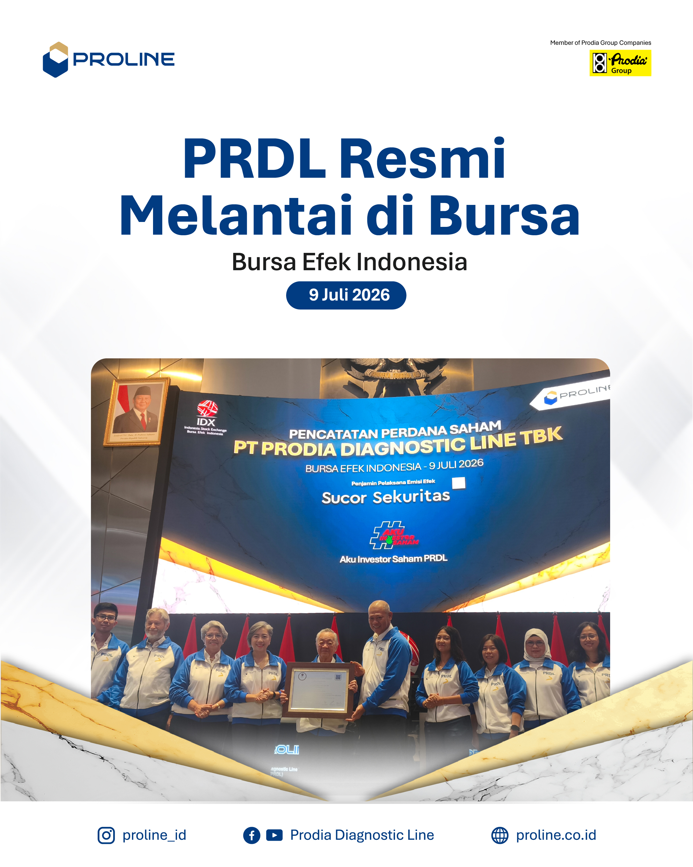 PT Prodia Diagnostic Line Tbk Melantai di Bursa_5