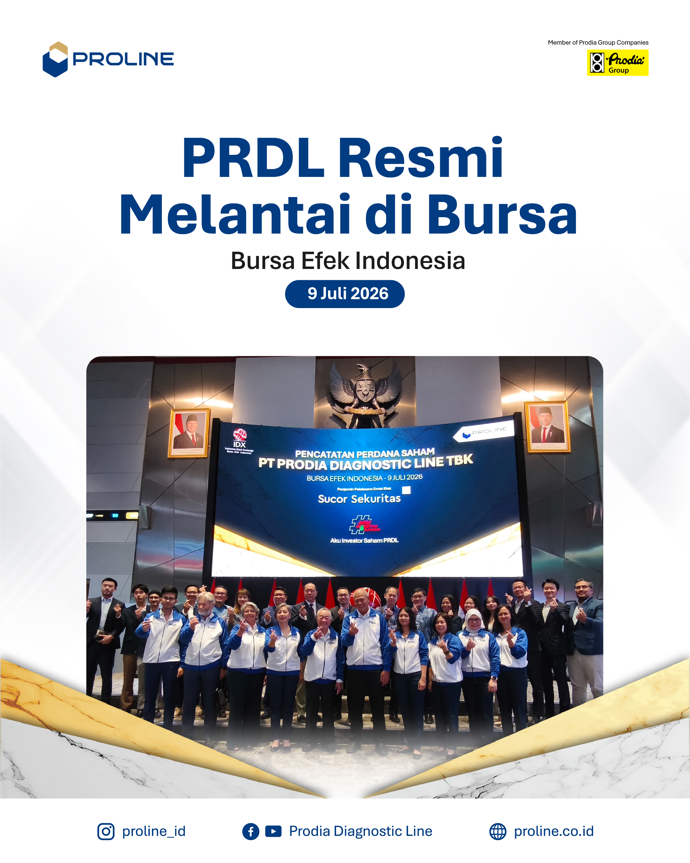 PT Prodia Diagnostic Line Tbk Melantai di Bursa_8