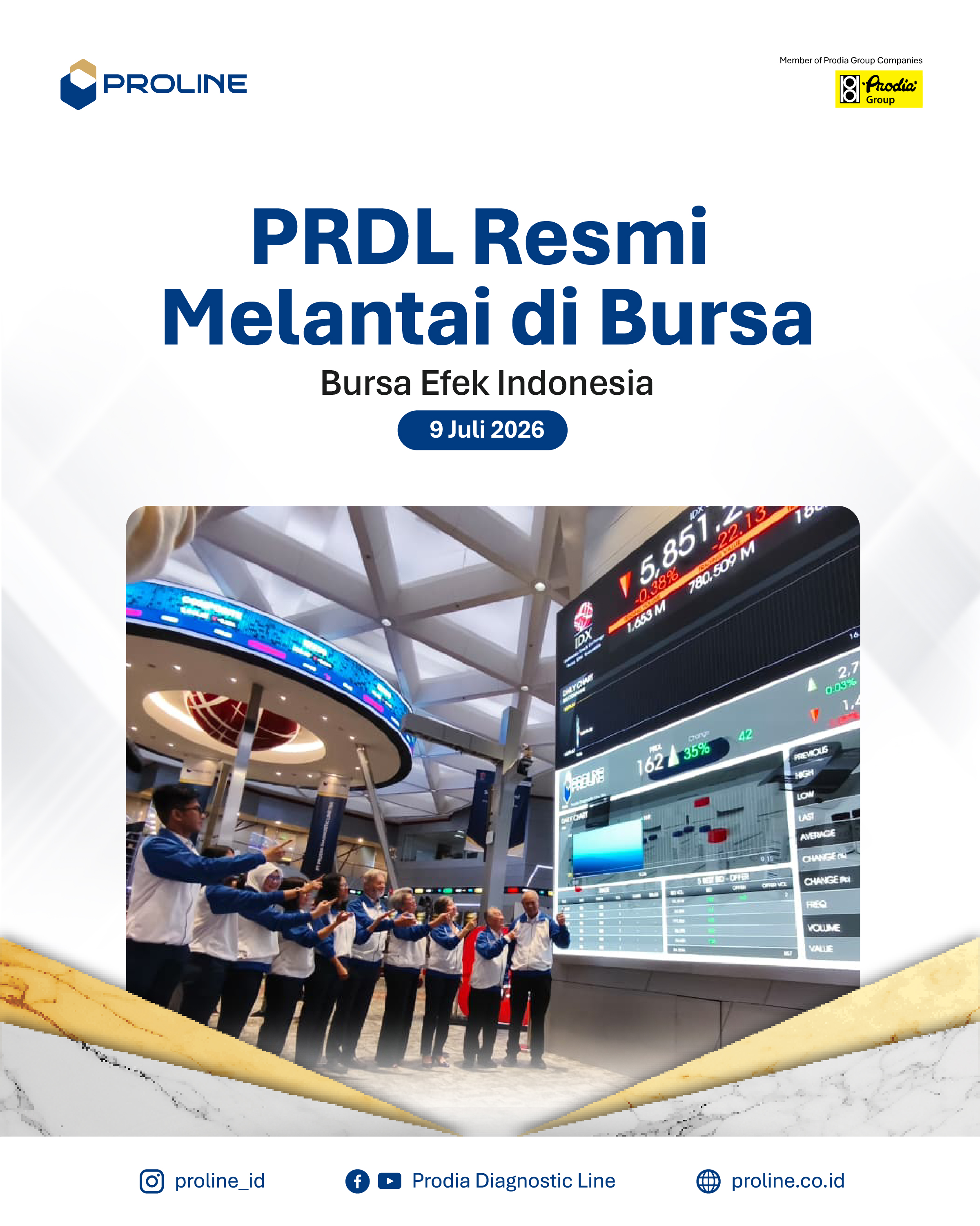 PT Prodia Diagnostic Line Tbk Melantai di Bursa_9